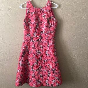 Kate spade pink Floral Bow Back dress size 4 NWT